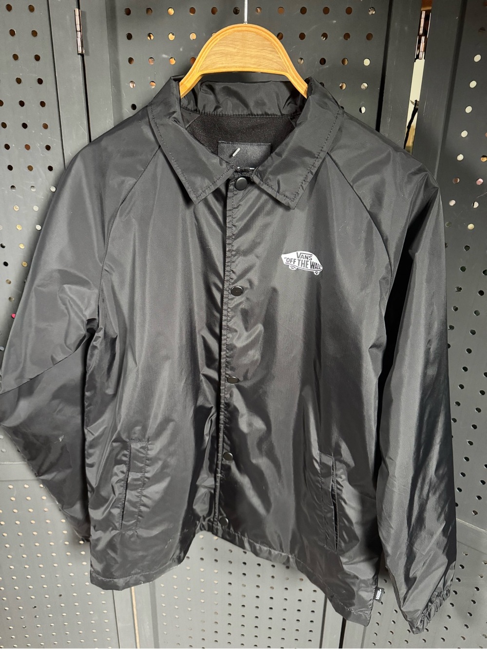 Vans Black 'Off The Wall' Coaches Windbreaker Jacket
